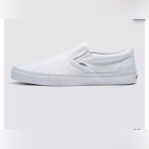 NWT VANZ in box never worn size 6 1/2 white SLIP-ON SHOE